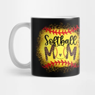 Softball Mom   Leopard Softball Mom Mug